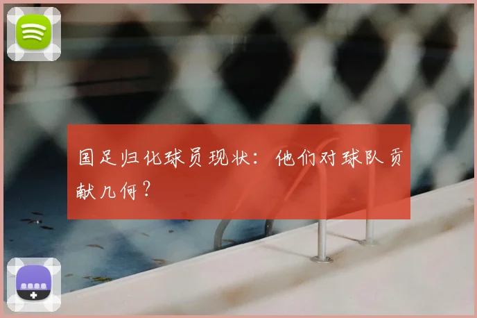 国足归化球员现状:他们对球队贡献几何?